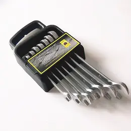 Product image of 72-Tooth Polished Chrome Plated Hex Wrench Set