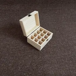 Product image of Wooden Pine Square Essential Oil Storage Box