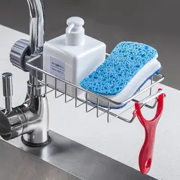 Product image of Adjustable Sink Drain Rack for Sponge and Soap Storage