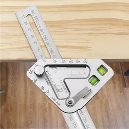 Product image of Triangular Woodworking Angle Ruler with Level