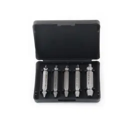 Product image of Alloy Steel Titanium-Plated Double-Head Screw Extractor Set, 4-Piece
