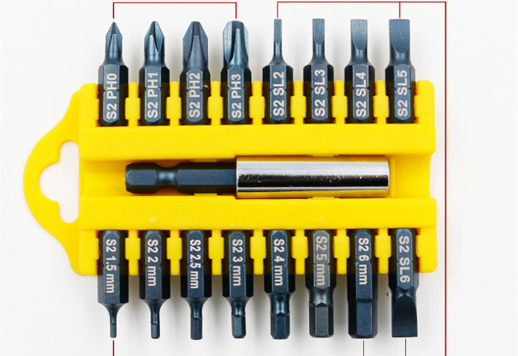 Main product image of Magnetic Screwdriver Bit Set for Electric Drills, Phillips & Hex