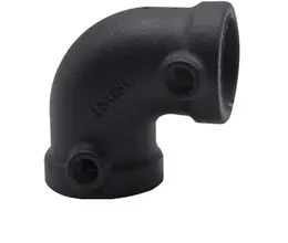 Product image of Aluminum Alloy Matte Black Elbow Base Three-way Fastener