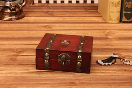 Product image of Small Wooden Storage Box with Double Belt Closure