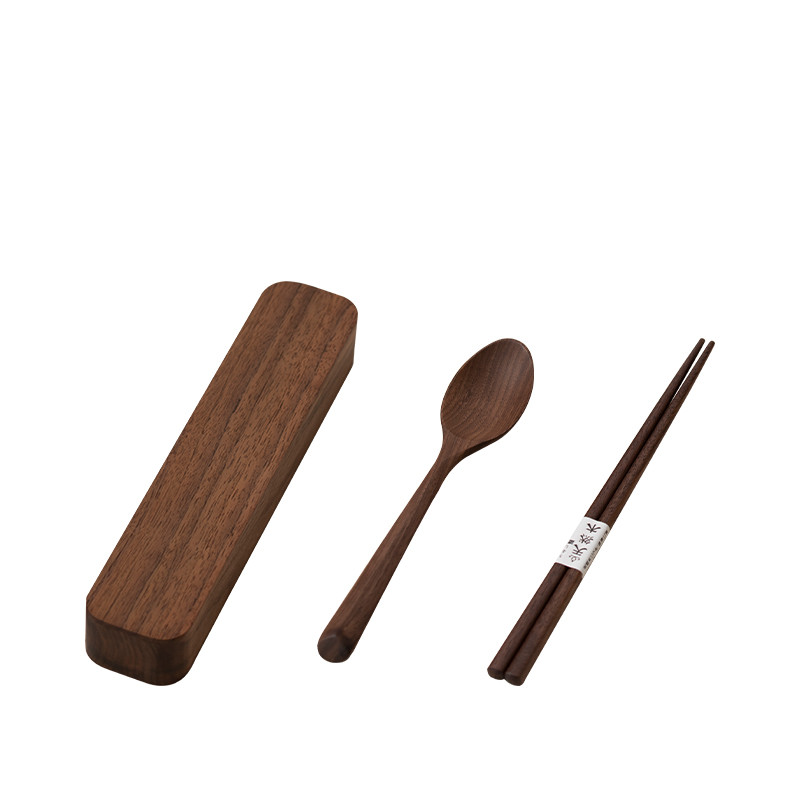 Main product image of Wooden Portable Tableware Storage Box Set