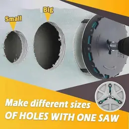Product image of Adjustable Hole Saw for Woodworking, 45-130mm Cutting Diameter