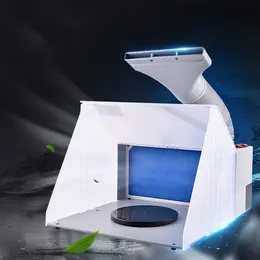 Product image of Model Painting Spray Booth Workbench with Exhaust Fan and Mist Absorber