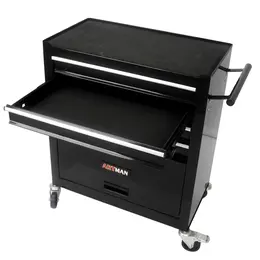 Product image of Metal Wheeled Tool Cart for Workshop Storage