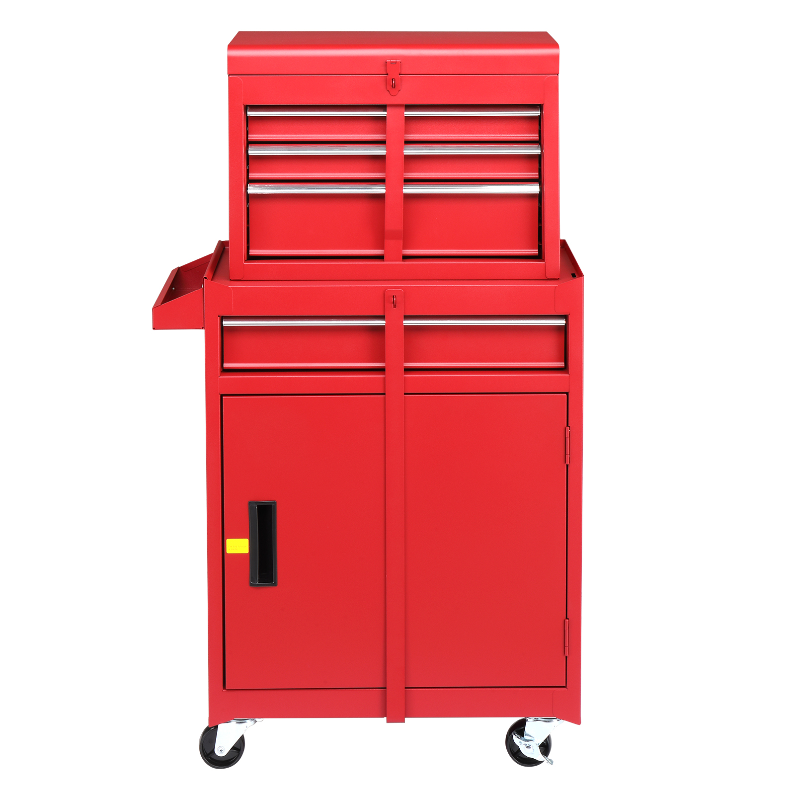Main product image of 4-Drawer Steel Service Tool Cart, Red, 330 lb Capacity, with Lock
