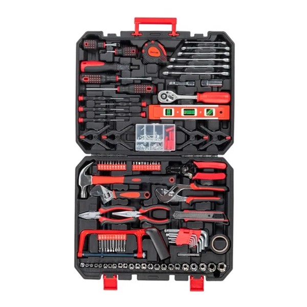 Main product image of 198-Piece General Purpose Hand Tool Set, Black and Red