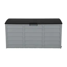 Product image of 75gal 130lb Black Lid Plastic Patio Storage Box