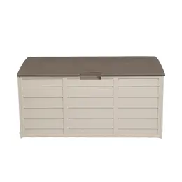 Product image of 75 Gallon Brown Plastic Patio Storage Box, 130 lb.