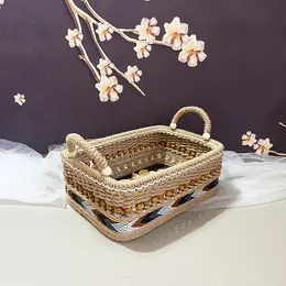 Product image of Hand-woven Storage Basket, Retro American Oil Painting Style