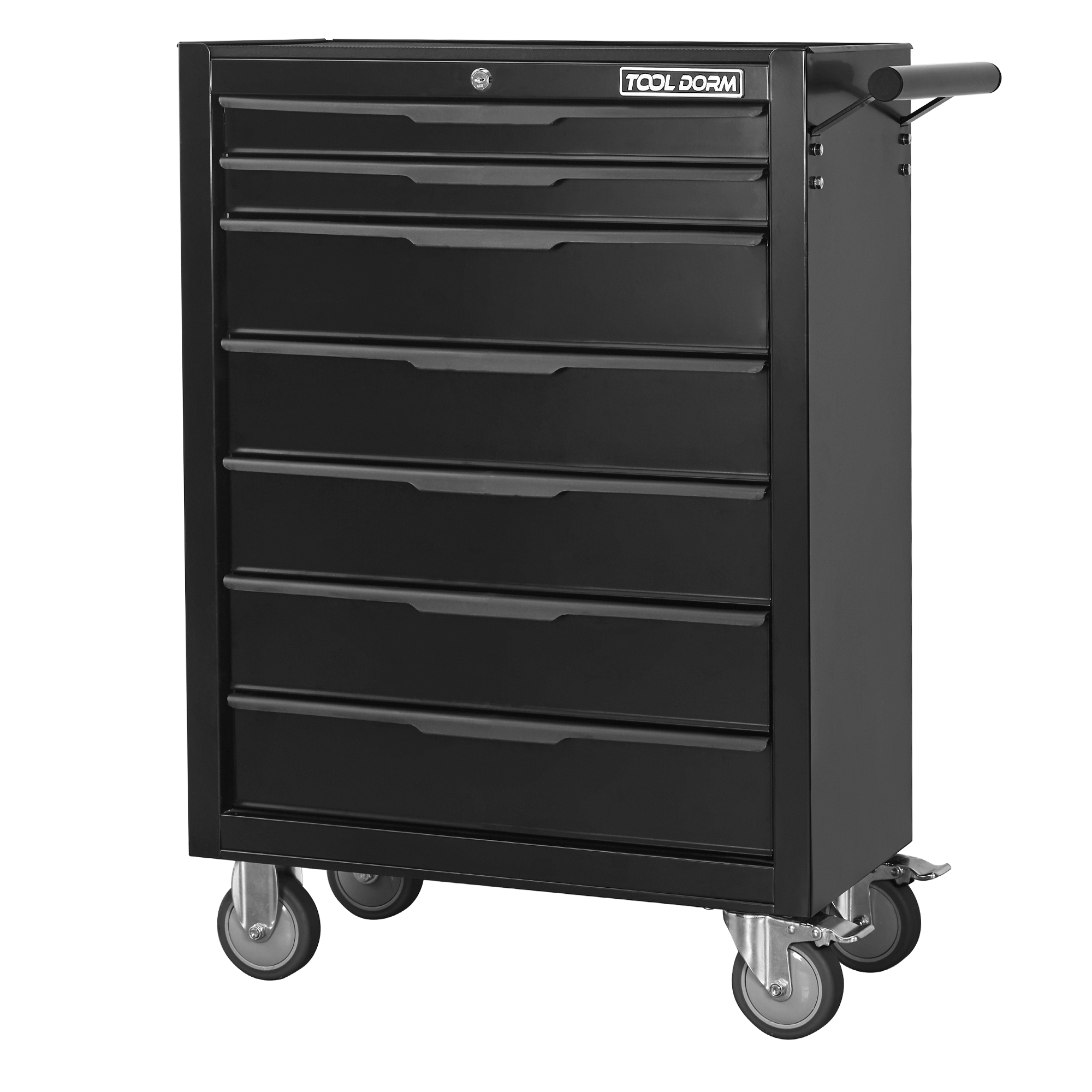 Main product image of 24.2-inch Metal Tool Cabinet with Locked Drawers and Wheels