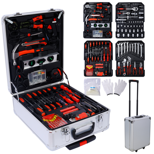 Main product image of 899 Piece Repair Tool Set with 4-Drawer Tool Box