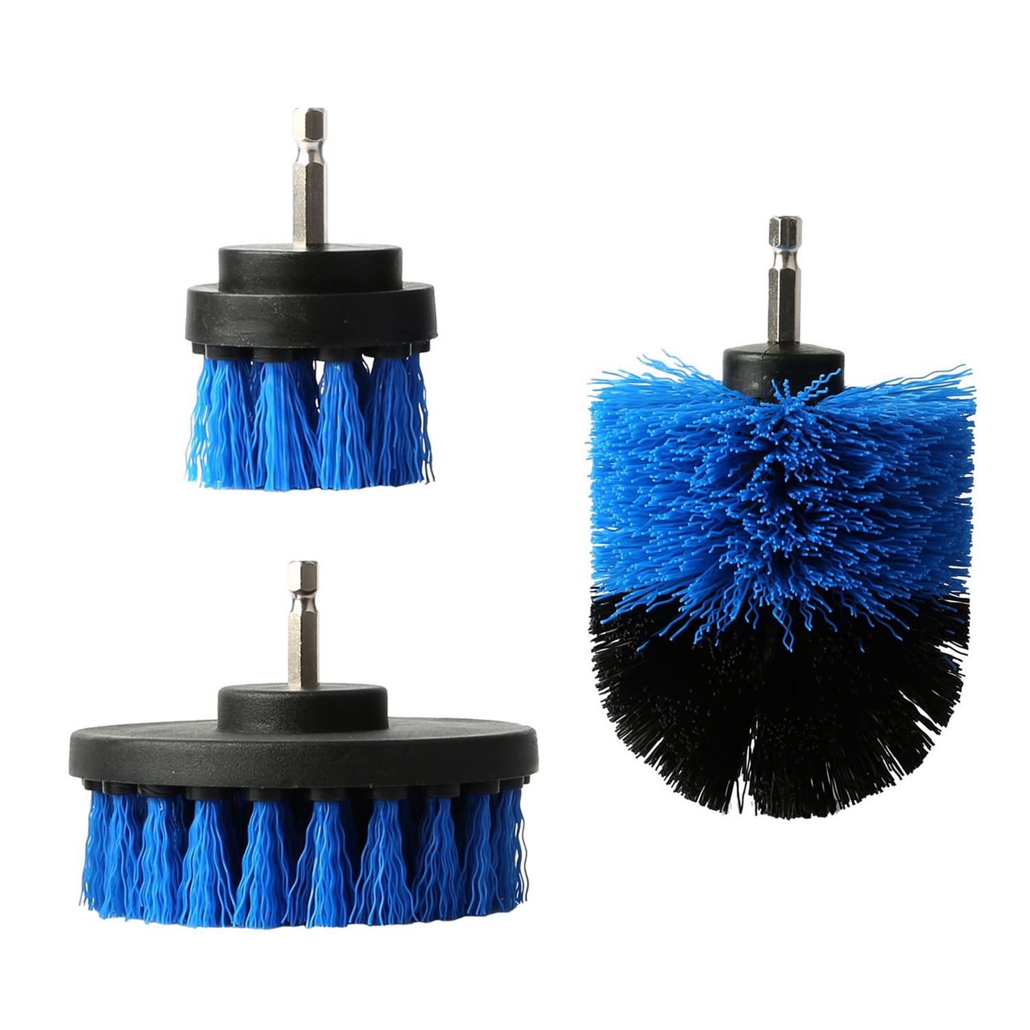 Main product image of 3-Piece Drill Brush Power Scrubber Set for Car, Carpet, Wall, Tile, Tub Cleaning