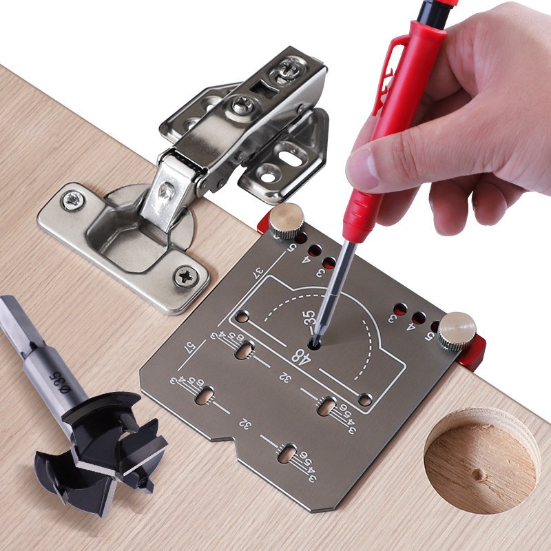 Main product image of 35mm Hinge Punch Locator, Adjustable Margin