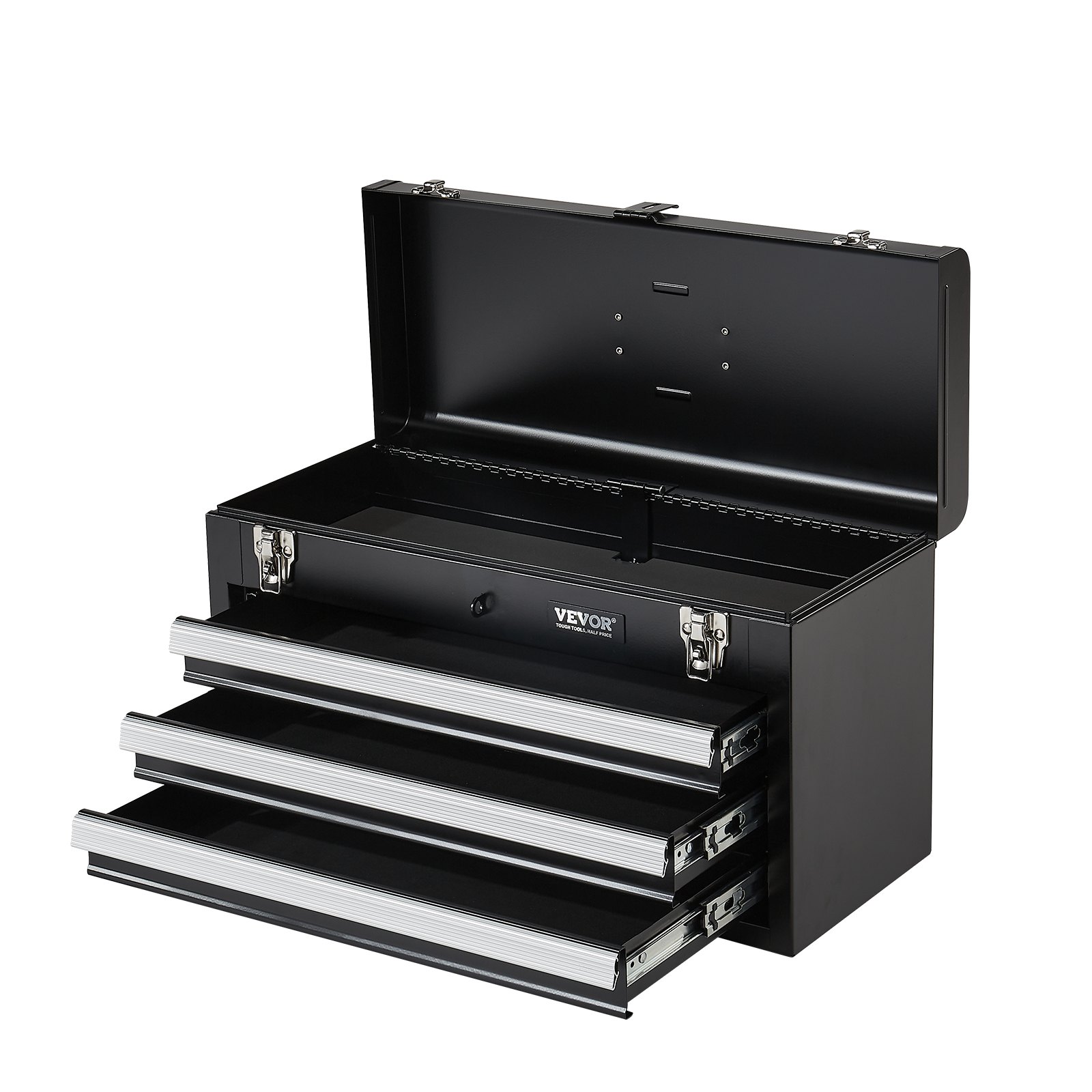 Main product image of 20.5-inch Metal Tool Box, 3 Drawers, Ball Bearing Slides, Locking, Powder Coated