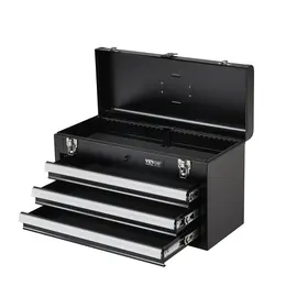 Product image of 20.5-inch Metal Tool Box, 3 Drawers, Ball Bearing Slides, Locking, Powder Coated