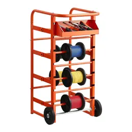 Product image of Industrial Wire Spool Rack with 11 Rods for Cable Management