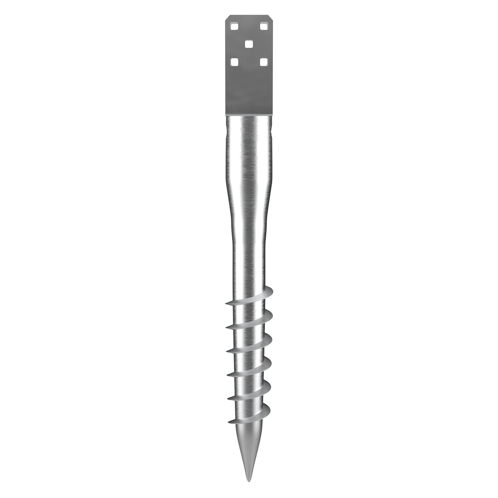 Main product image of U-Shape Screw-In Steel Ground Anchor, 3.94 x 2.76 x 27.56 In
