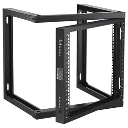 Product image of 9U Wall Mount Rack, 150 Lbs/68.04 Kg, Open Frame, Black