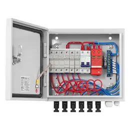 Product image of Solar PV Combiner Box, 6 String, 15A, Steel Case, IP65