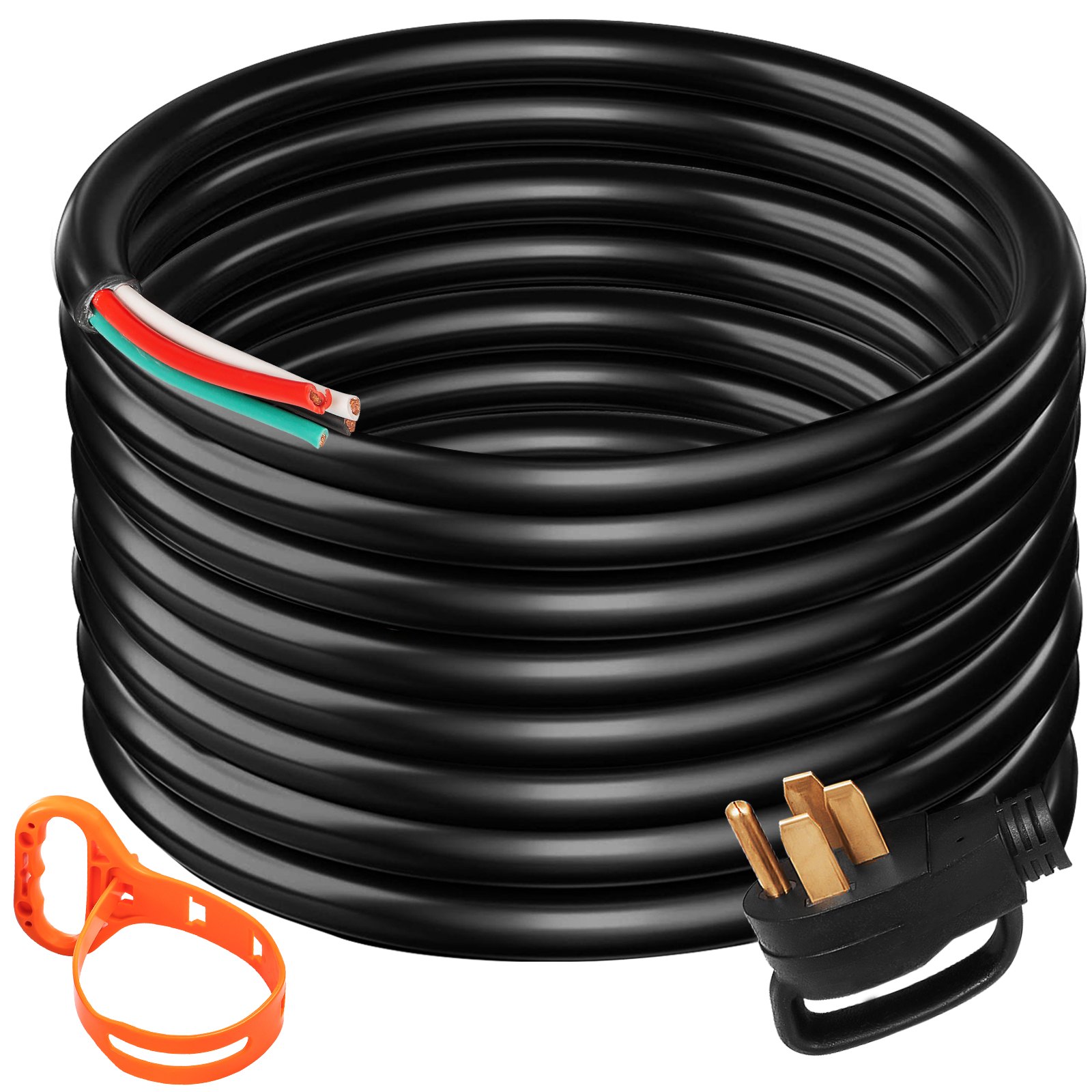 Main product image of 50A 50 ft STW Generator Cord, 6/3+8/1 AWG, NEMA 14-50P to Bare Wire