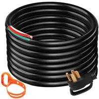 Product image of 50A 50 ft STW Generator Cord, 6/3+8/1 AWG, NEMA 14-50P to Bare Wire
