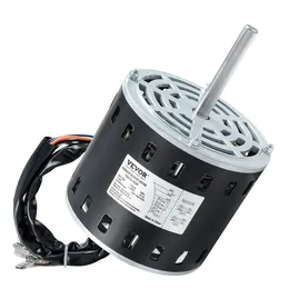 Product image of 1/2HP Blower Motor, 208/230V, 1075 RPM, 5-Spd, CW/CCW, 48 Frame, 3.4" Shaft, 7.5μF