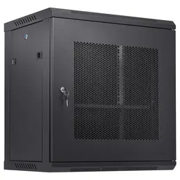 Product image of 12U Wall Mount Server Cabinet, 15.5'' Deep, 200 Lbs Capacity, Locking Door Side Panels
