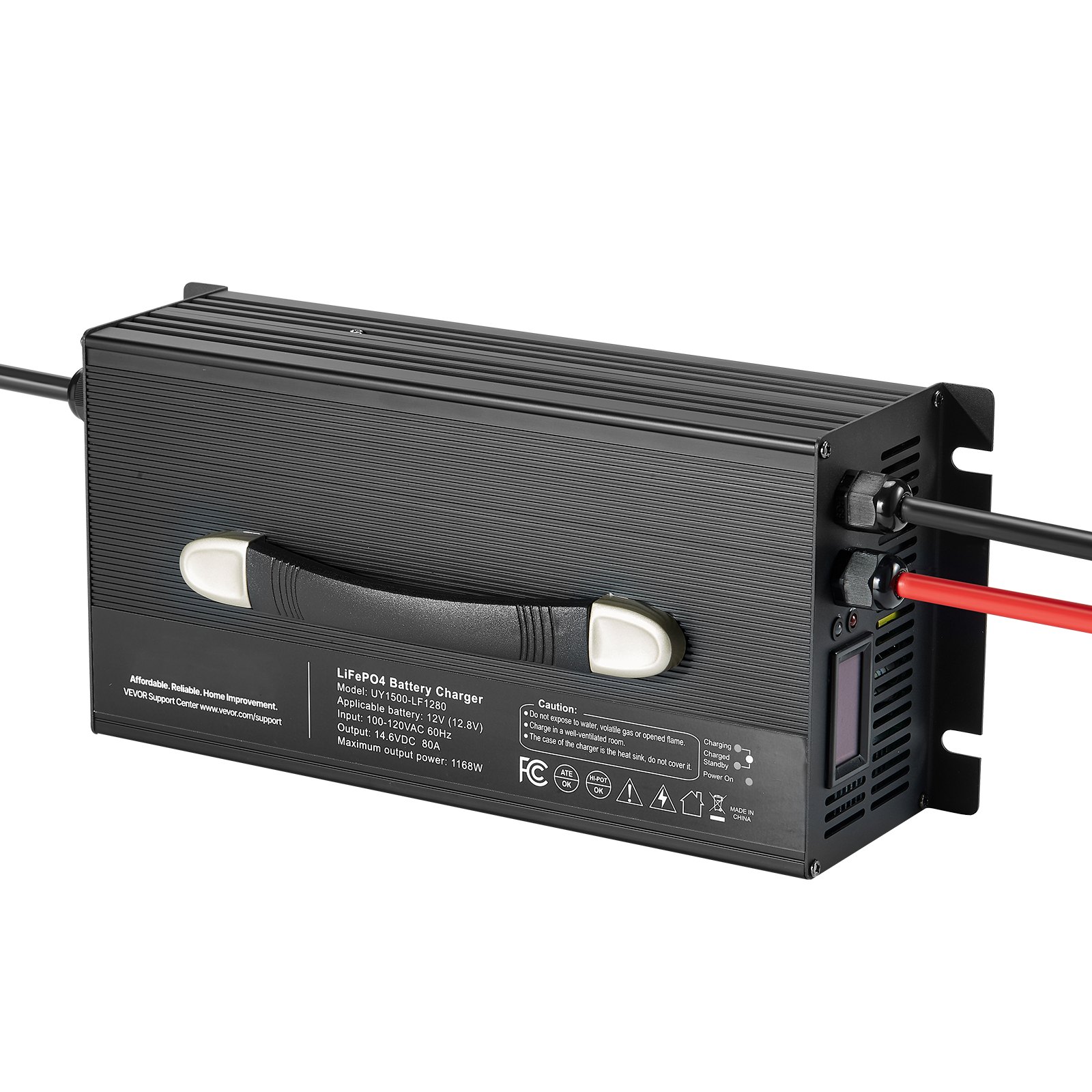 Main product image of 12V 80A AC-DC LiFePO4 Lithium Battery Charger, 14.6V Output