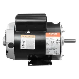 Product image of Air Compressor Motor, 3.7HP, 230V, 17.2A, 3450RPM, 56 Frame, CW/CCW