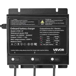 Product image of 3-Bank 10A 12V Smart Marine Onboard Battery Charger, IP68 Waterproof