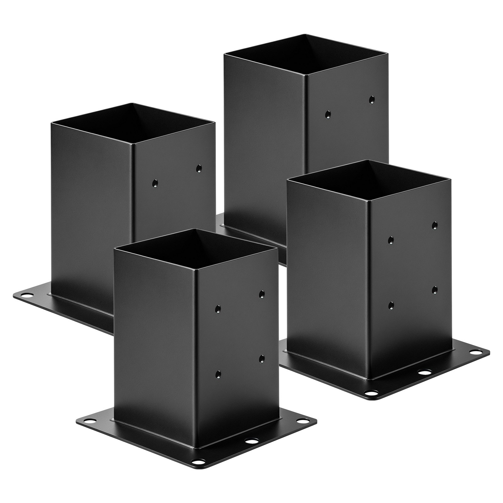 Main product image of 6x6 Nominal Post Base Brackets, 5.6x5.6 Inch Inner, 4-Pack