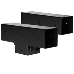 Product image of 4x4 Inch Pergola Bracket Kit Inner 3.5x3.5 3-Way Woodworks DIY Post 2 Pcs