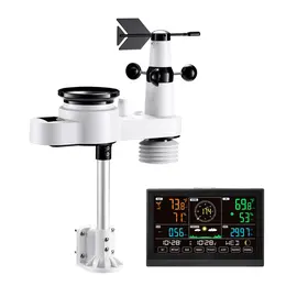 Product image of 5-in-1 Wireless Weather Station 7.5 In Display Indoor Outdoor Thermometer Sensor