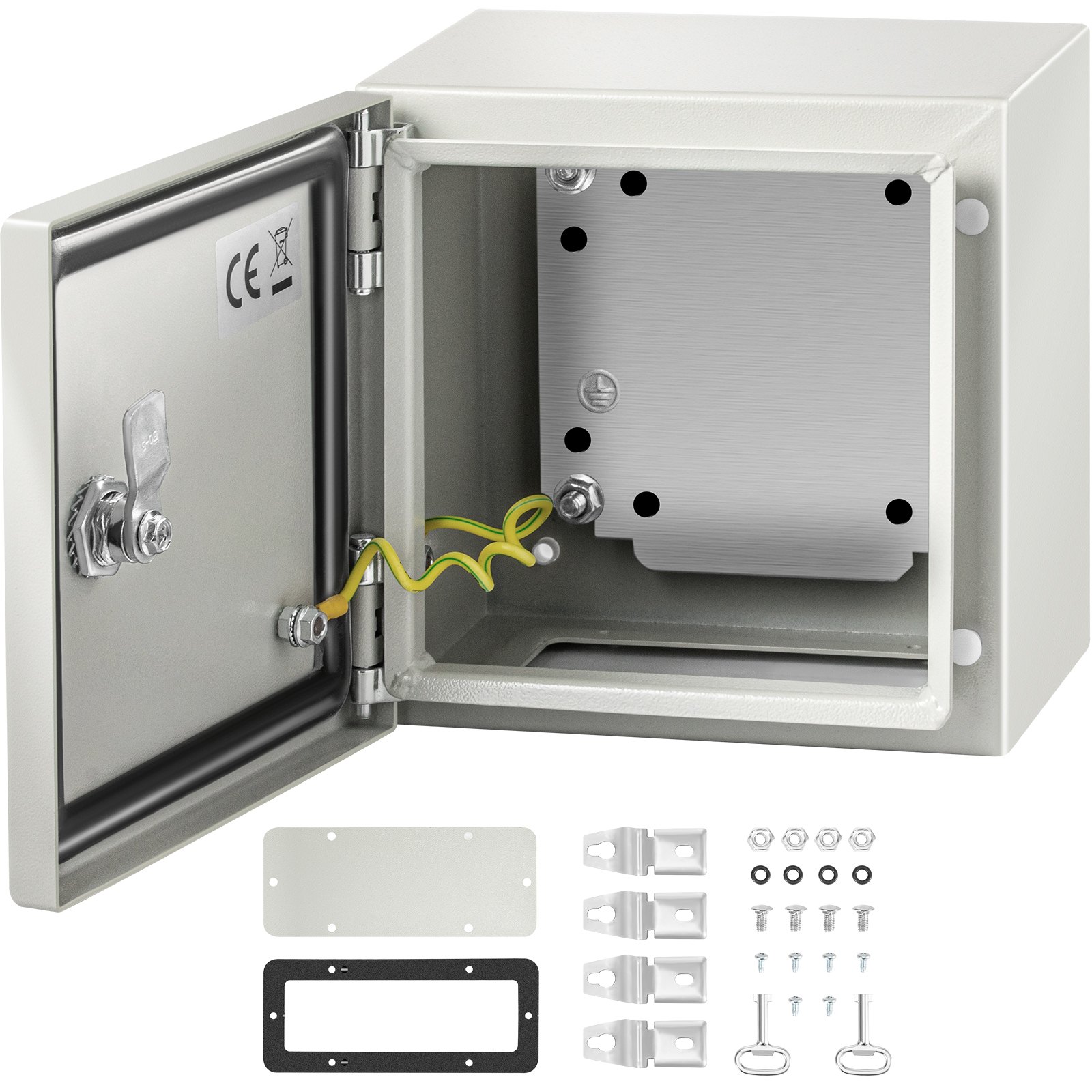 Main product image of NEMA 4X Steel Electrical Enclosure, 8 x 8 x 6 inch, IP66