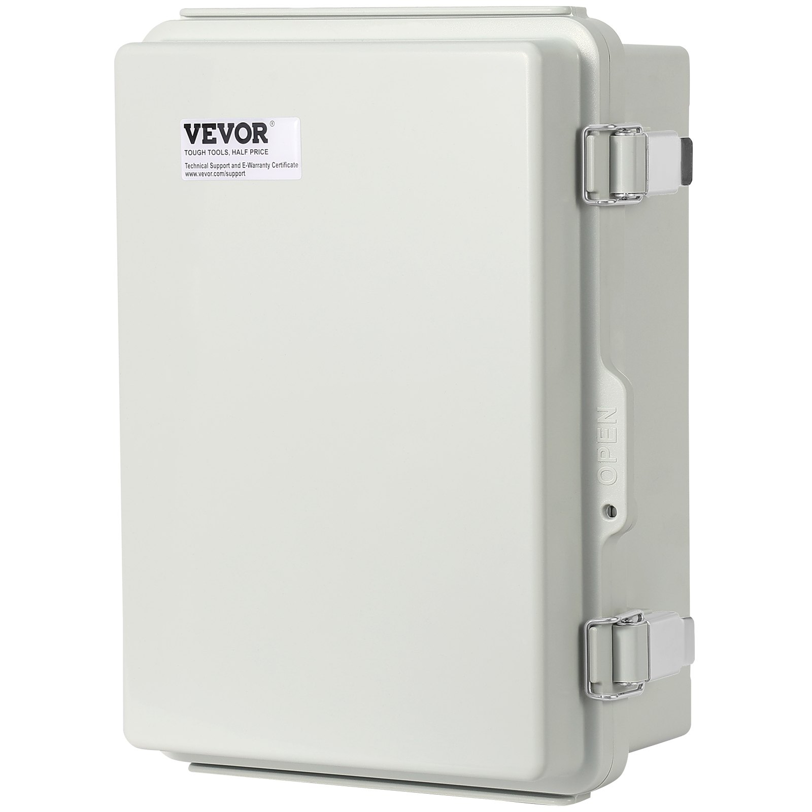Main product image of Outdoor Electrical Junction Box, 11.81 x 7.87 x 7.08 In, ABS Plastic, Hinged Cover, IP67