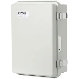 Product image of Outdoor Electrical Junction Box, 11.81 x 7.87 x 7.08 In, ABS Plastic, Hinged Cover, IP67