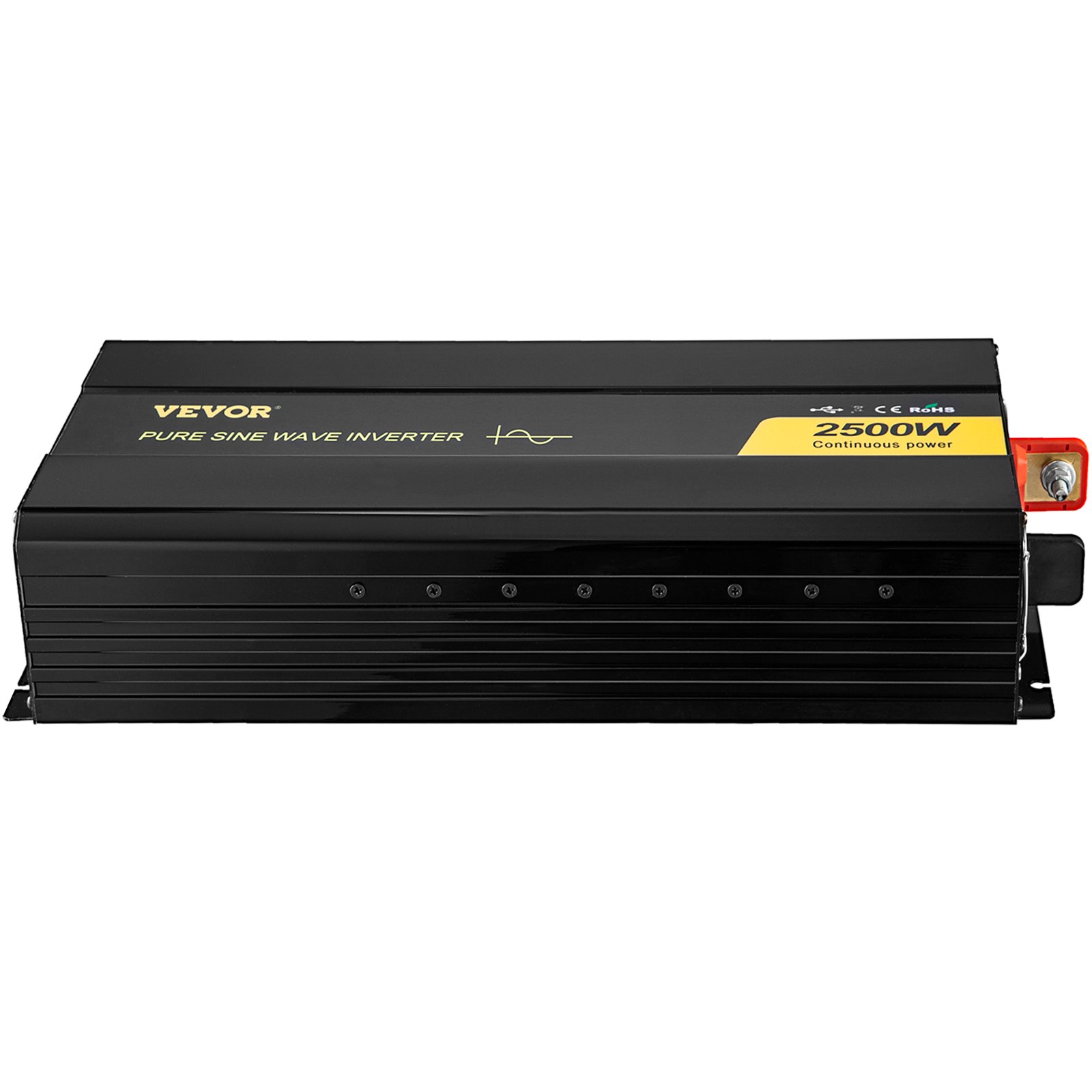 Main product image of 2500W Pure Sine Wave Power Inverter, 12V DC to 120V AC, USB, LCD, Remote