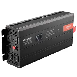 Product image of 3000W Pure Sine Wave Inverter, DC 12V to AC 120V, 2 AC Outlets, 2 USB, 1 Type-C, LCD, Remote