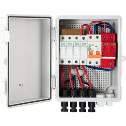Product image of PV Combiner Box, 4 String, 15A Fuse, 63A Circuit Breaker, IP65