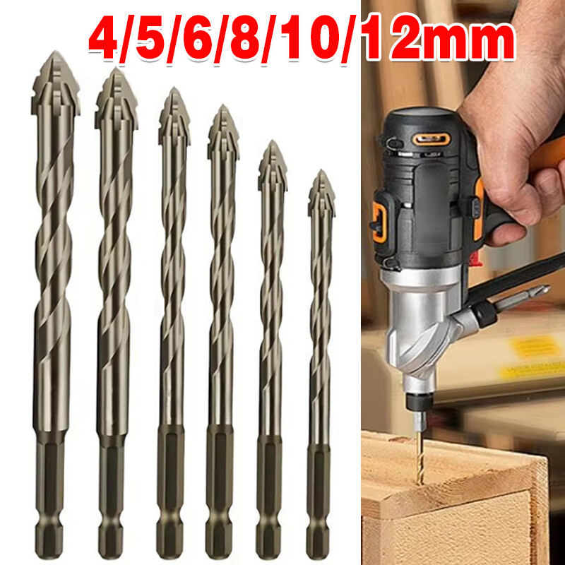 Main product image of 6-Piece 4-Blade Saw Tooth Eccentric Alloy Drill Bits