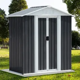 Product image of 5x3 Ft Grey Sliding Door Outdoor Storage Shed