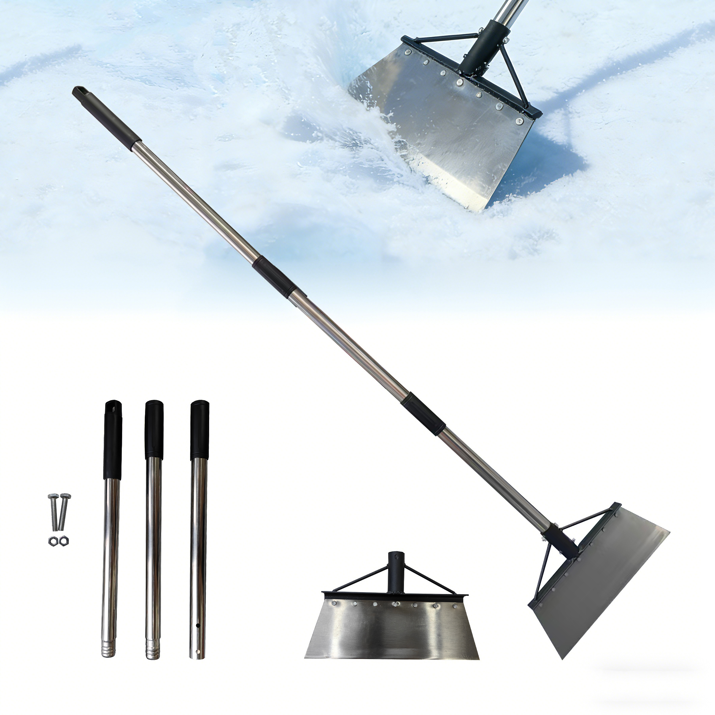 Main product image of Stainless Steel Garden & Snow Shovel with Modular Handle
