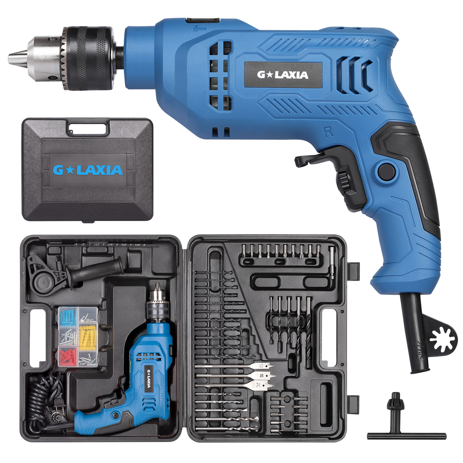 Main product image of G LAXIA 550W Variable Speed Hammer Drill, 3000 RPM, 13mm Chuck