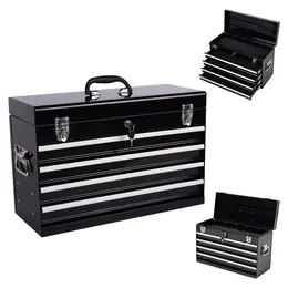 Product image of 21-inch Metal Tool Box with 4 Ball Bearing Drawers, EVA Liners