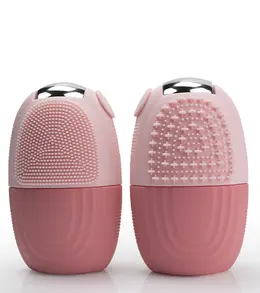 Product image of Pink Silicone and Zinc Alloy Facial Ice Roller Mold