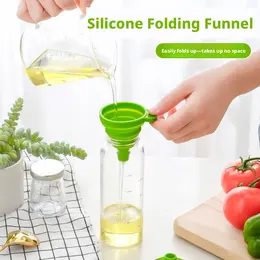 Product image of Small Green Silicone Funnel for Pouring Liquids and Powders